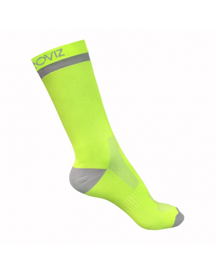 AIRFOOT Chaussettes fluo et réfléchissantes Jaunes