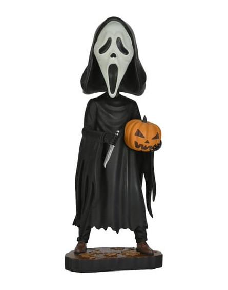 Scream Head Knocker Ghostface with Pumpkin 20 cm NECA