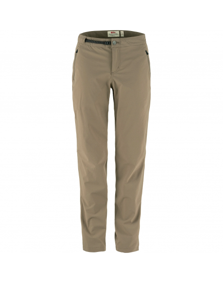 Pantalon Femme High Coast Trail  244/Suede Brown Regular FJÄLLRÄVEN