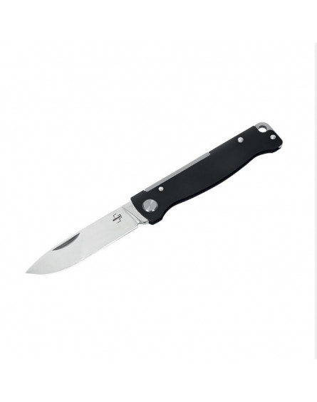 Couteau Atlas Black - Lame 67mm - Manche Acier Inox