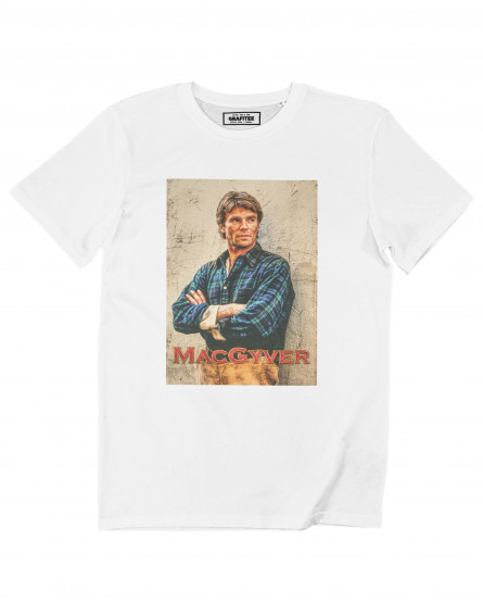 T-shirt Mac Gyver Vintage - Tee shirt photo vintage 80's GRAFITEE