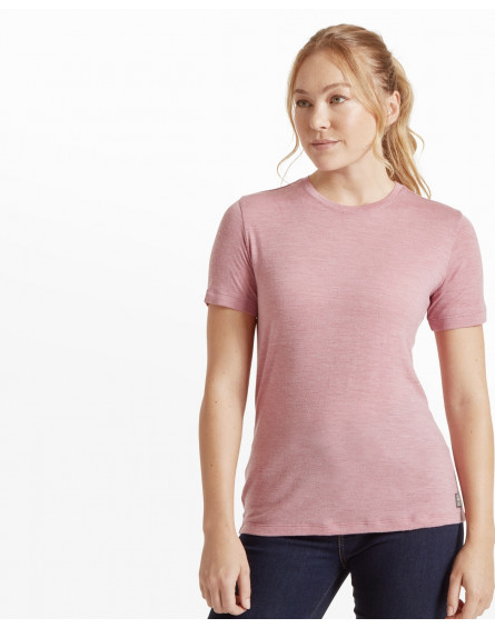 T-Shirt Mérinos Femme Utilitee Rose ARTILECT