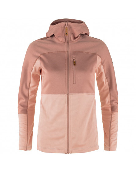 Veste Femme Abisko Trail Fleece 302-300/Chalk Rose-Dusty Rose FJÄLLRÄVEN