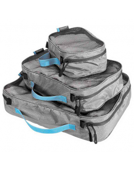 Lot de 3 housses de rangement Packing Cubes Light Set-Heather grey COCOON