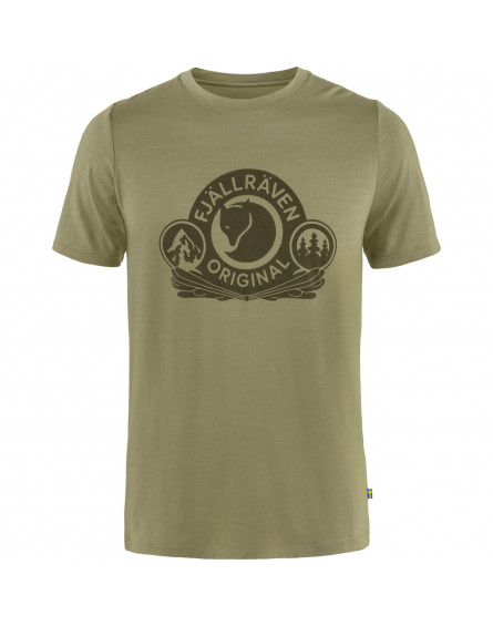 T-Shirt Homme Abisko Wool Classic SS 622/Light Olive FJÄLLRÄVEN