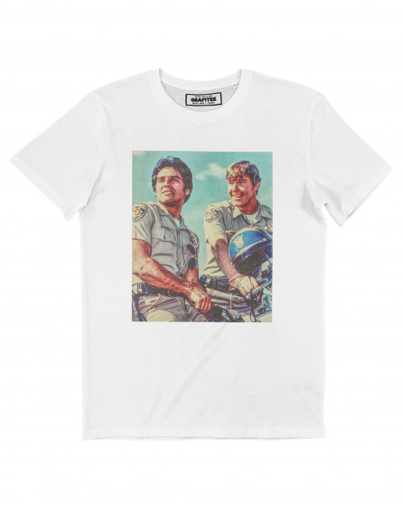 T-shirt Jon + Ponch - Tee-shirt photo série TV GRAFITEE