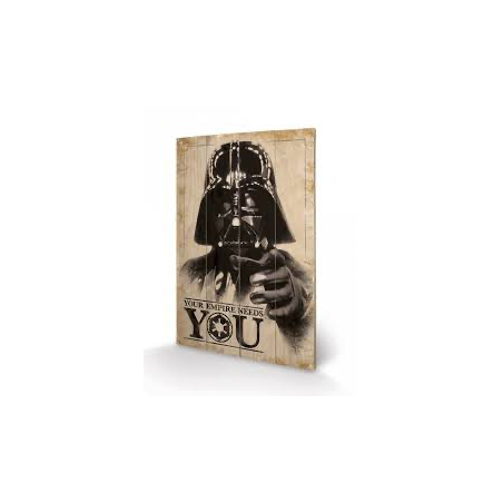 STAR WARS - Your Empire Needs You - Impression sur bois 40x59cm REPROD