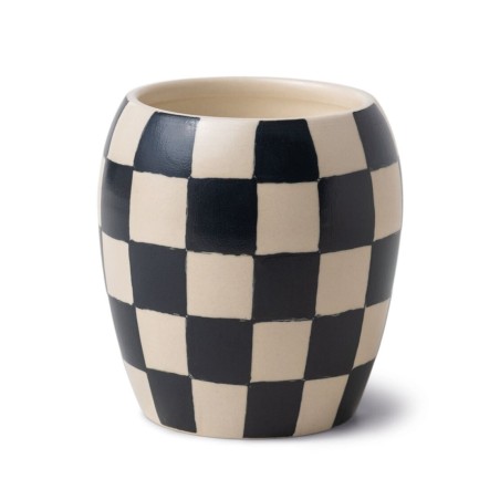 Bougie Porcelaine Echec Black/ Black Fig Olive 311g PADDYWAX