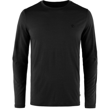 T-Shirt Mérinos Homme Abisko Wool LS 550/Black FJÄLLRÄVEN