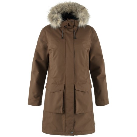 Parka Femme Nuuk Lite 299/Dark Oak FJÄLLRÄVEN