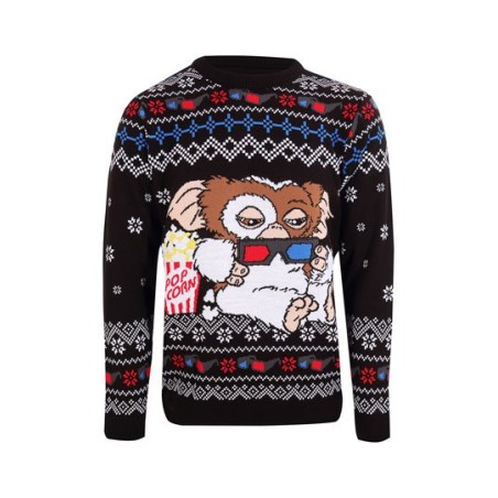 Gremlins Sweat Christmas Jumper Gizmo Popcorn