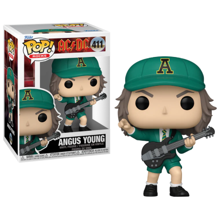 AC/DC - POP Rocks N° 411 - Angus Young (Tenue Vert) FUNKO