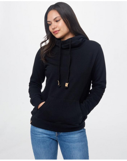 Sweat Femme TreeFleece Banshee Hoodie Meteorite Black TENTREE