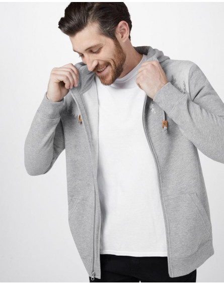 Veste Homme Juniper Zip Hoodie Hi Rise Grey TENTREE