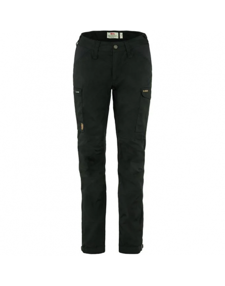 Pantalon de randonnée Femme Kaipak Curved Black FJALLRAVEN