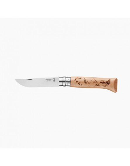 Couteau N°8 Gravure Sport Rando OPINEL