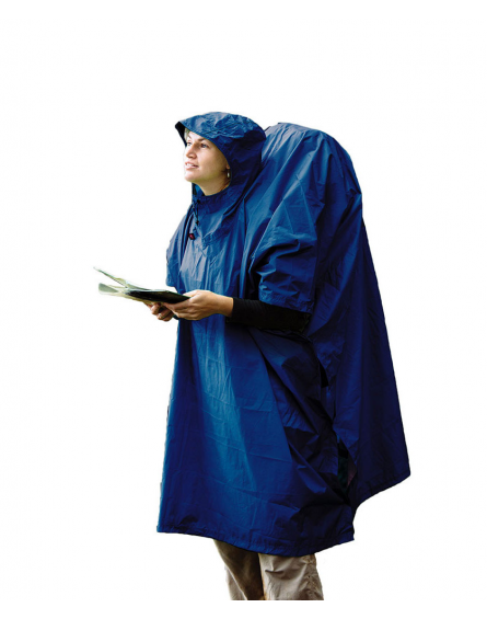 Poncho THERMOCOLLE / Nylon waterproof Tarp-Poncho Bleu SEA TO SUMMIT