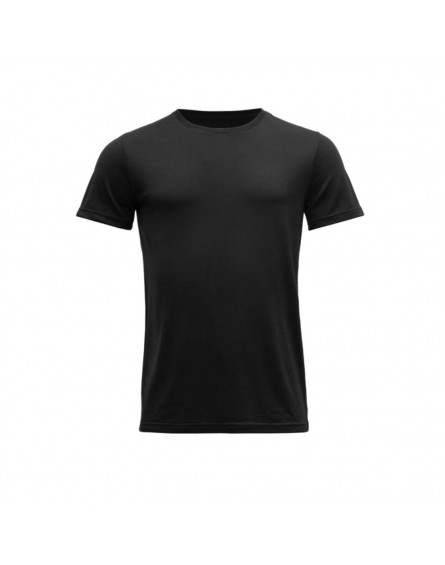 T-Shirt Mérinos Eika 150 Man Black DEVOLD