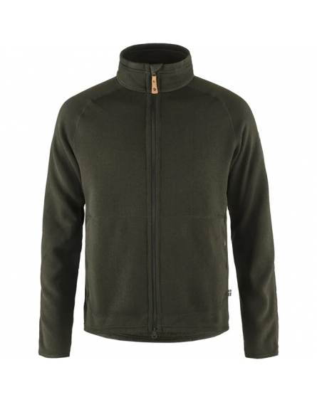 Veste Polaire Homme Övik Fleece Zip Sweater 662/Deep Forest FJÄLLRÄVEN