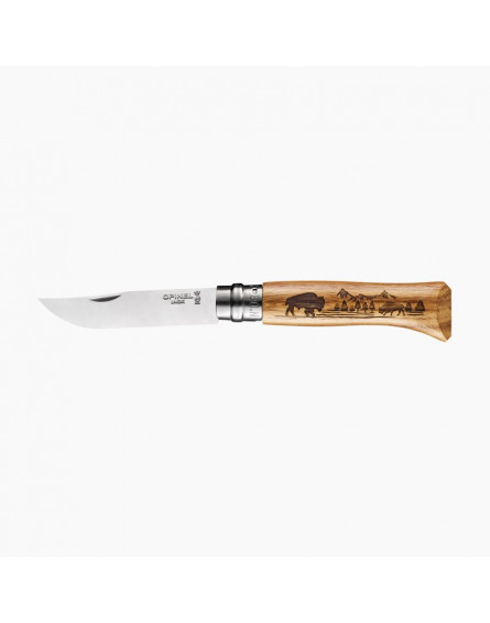 Couteau N°8 ANIMALIA AMERICA BISON OPINEL