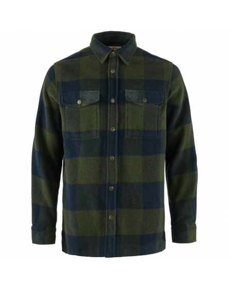 Chemise Homme Canada Shirt 662-555/Deep Forest-Dark Navy FJÄLLRÄVEN