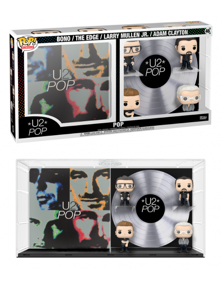 U2 pack 4 figurines POP! 46 Albums DLX Vinyl POP 9 cm