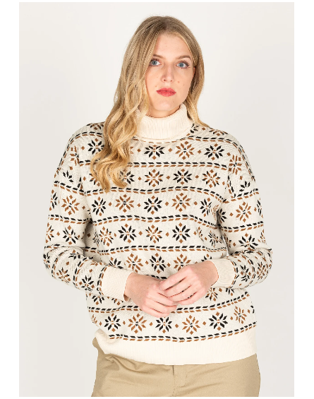 Pull Femme DANIKA ORGANIC / Flatknit Bone RAGWEAR